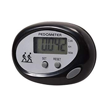 Pedometer - Step Count from 0-99999 Steps, Time, Distance, Miles & Kilometers