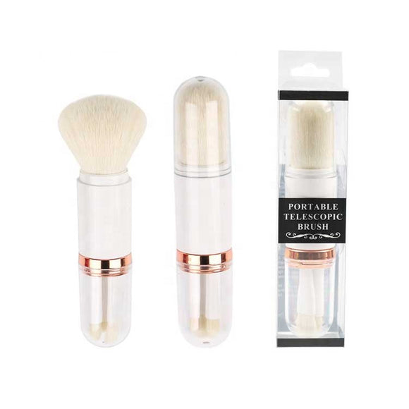 high quality organic travel 4 in 1 foundation eyeshadow brochas de maquillaje retractable makeup brush